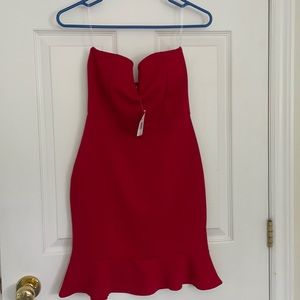 Guess strapless bodycon dress new